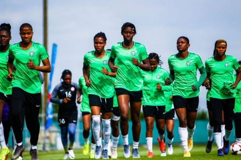 Image result for Olympic qualifier: Oshoala leads Super Falcons training for Algeria clash